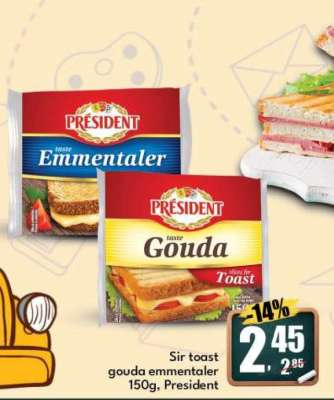 Sir toast gouda emmentaler