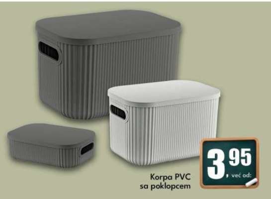 Korpa PVC sa poklopcem