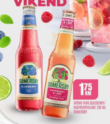 Voćno vino Blueberry/Raspberry&Lime 330 ml Somersby