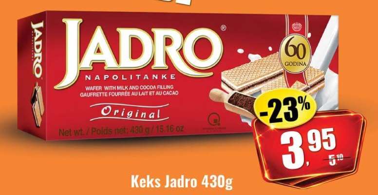 Keks Jadro 430g