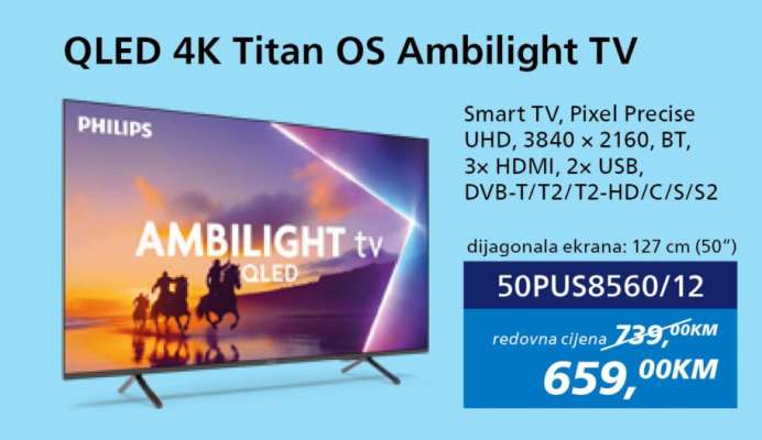 QLED 4K Titan OS Ambilight TV