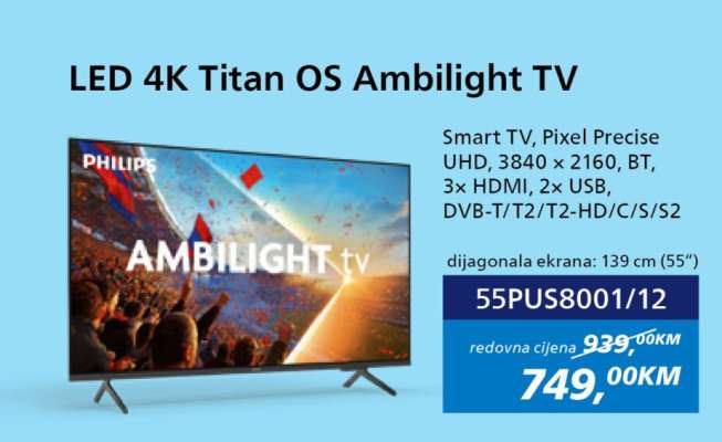 LED 4K Titan OS Ambilight TV