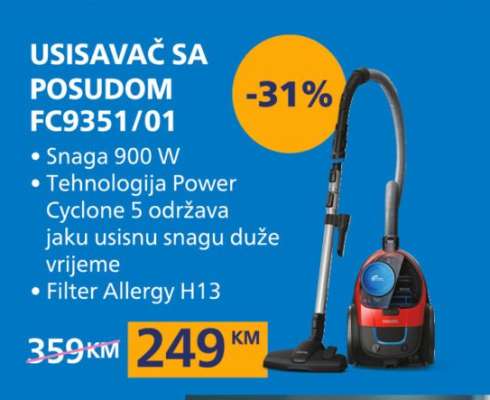 Usisavač sa posudom FC9351/01