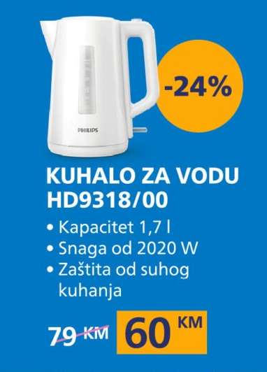 Kuhalo za vodu HD9318/00
