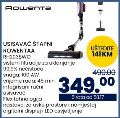 USISAVAČ ŠTAPNI ROWENTAA RH2038WO