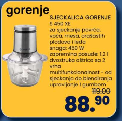 SJECKALICA GORENJE S 450 XE