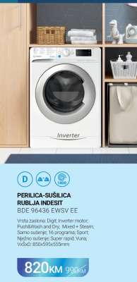PERILICA-SUŠILICA RUBLJA INDESIT
