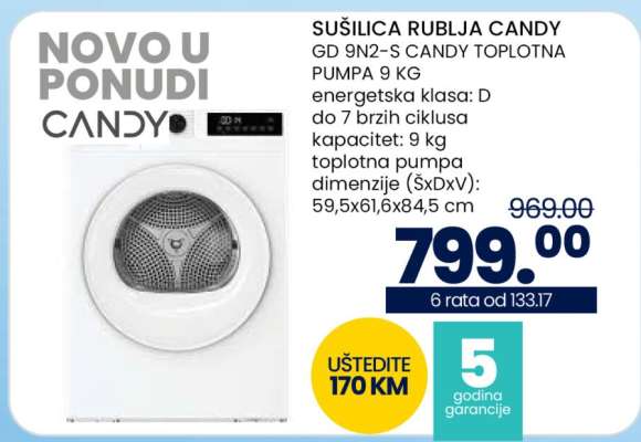 SUŠILICA RUBLJA CANDY