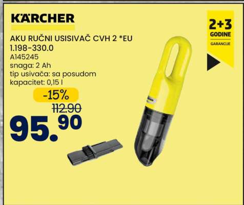 KÄRCHER AKU RUČNI USISIVAČ CVH 2 *EU