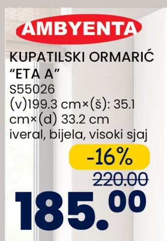 KUPATILSKI ORMARIĆ ETA-A