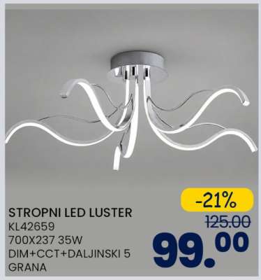 STROPNI LED LUSTER