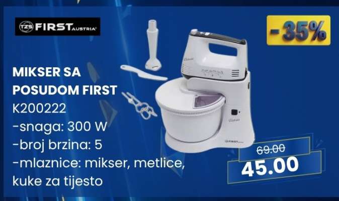 MIKSER SA POSUDOM FIRST