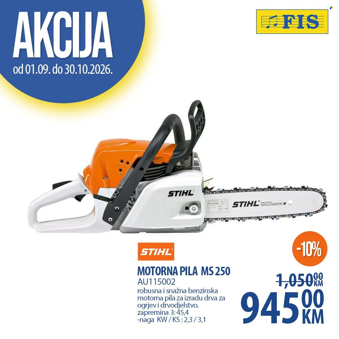FIS katalog - 01.09.2026. - 30.10.2026.. Stranica 1