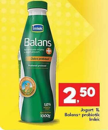 Jogurt 1L Balans+ probiotik Imlek