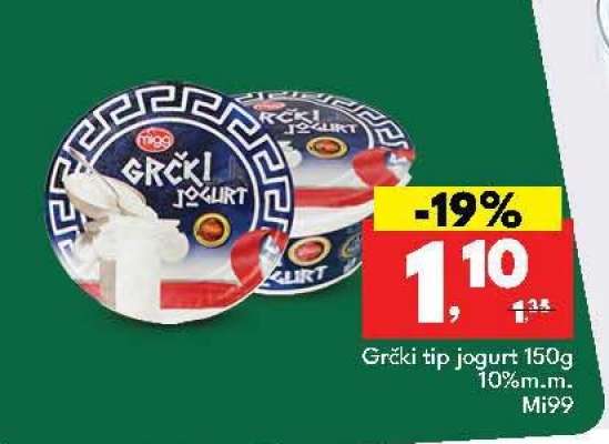 Grčki tip jogurt