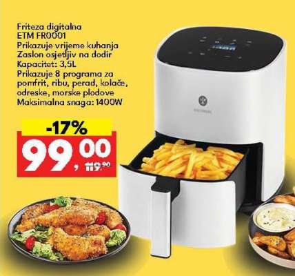 Friteza digitalna ETM FR0001