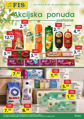 FIS katalog - 01.09.2026. - 14.09.2026.