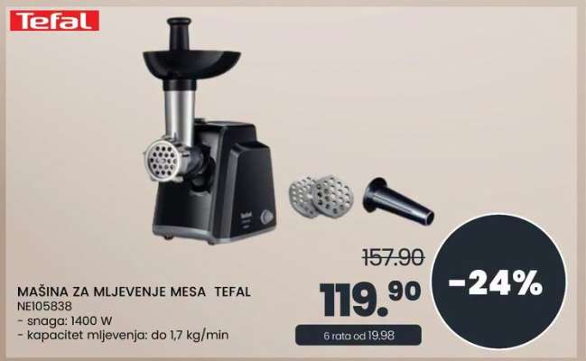 MAŠINA ZA MLJEVENJE MESA TEFAL NE105838