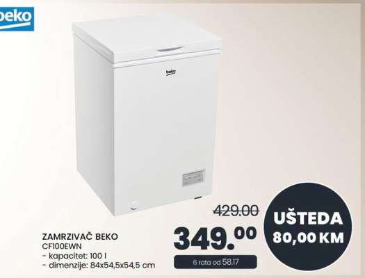 ZAMRZIVAČ BEKO CF100EWN