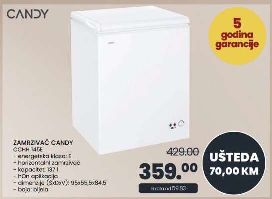 ZAMRZIVAČ CANDY CCHH 145E