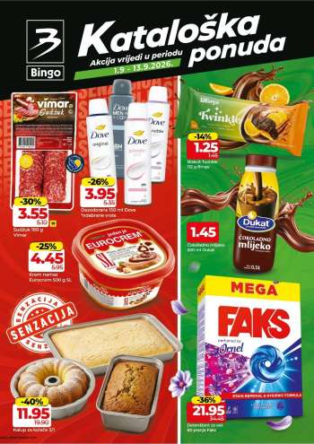 Bingo katalog - 01.09.2026. - 13.09.2026.