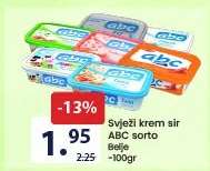 Svježi krem sir ABC sorto