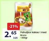 Pahuljice kakao i med Bruno