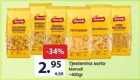 Tjestenina sorto Marodi