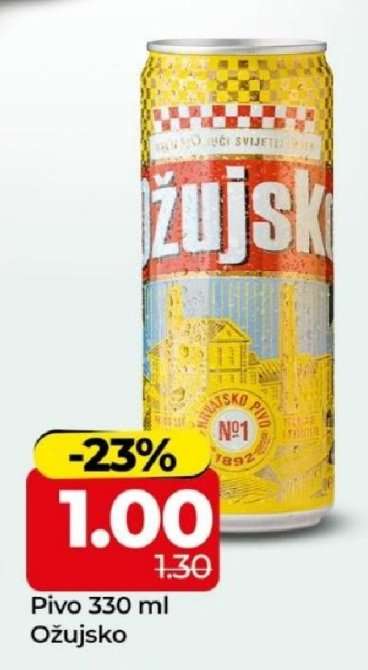 Pivo 330 ml Ožujsko