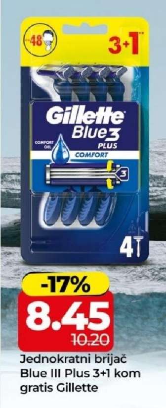 Jednokratni brijač Blue III Plus 3+1