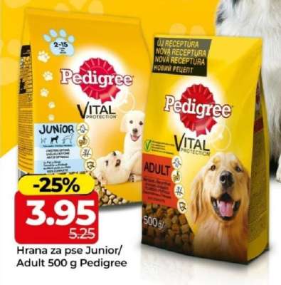 Hrana za pse Junior/Adult 500 g Pedigree