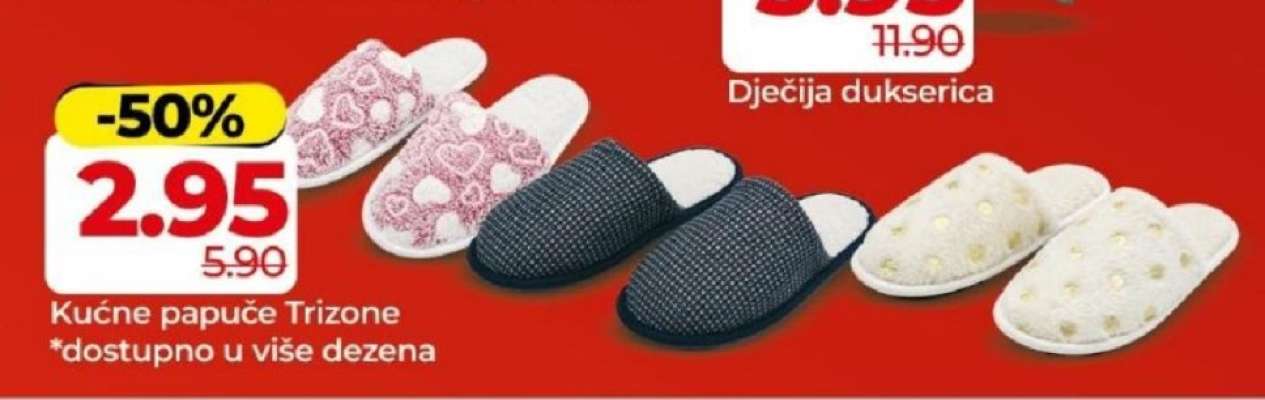 Kućne papuče Trizone