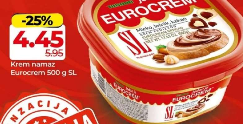 Krem namaz Eurocrem 500 g SL