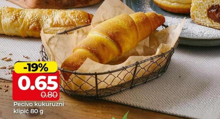 PECIVO KUKURUZNI KLIPIC 80 G