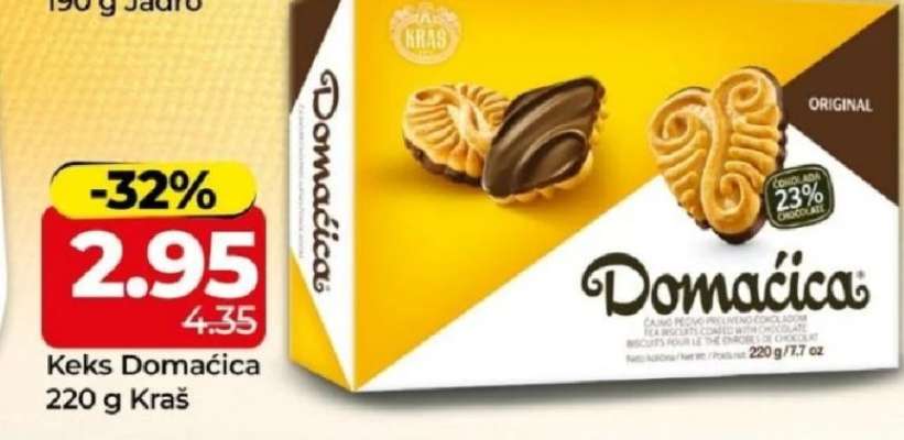 Keks Domaćica 220 g Kraš