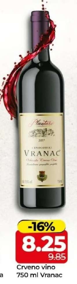Crveno vino Vranac