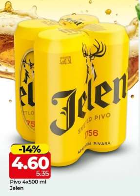 Pivo 4x500 ml, Jelen