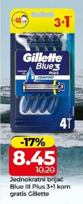 Gillette Blue III Plus 3+1