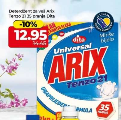 Deterdžent za veš Arix Tenzo 21 35 pranja Dita