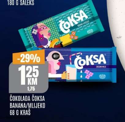 ČOKOLADA ČOKSA BANANA/MLIJEKO