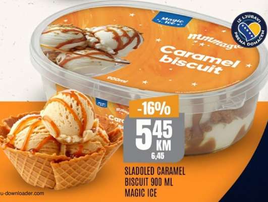 SLADOLED CARAMEL BISCUIT 900 ML MAGIC ICE