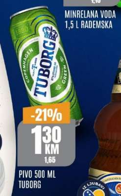 Pivo 500 ml, Tuborg