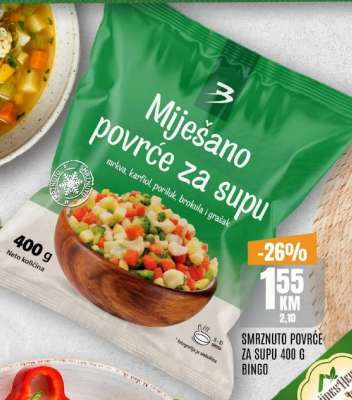 Smrznuto povrće za supu 400 g