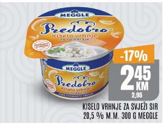 Kiselo vrhnje za svježi sir