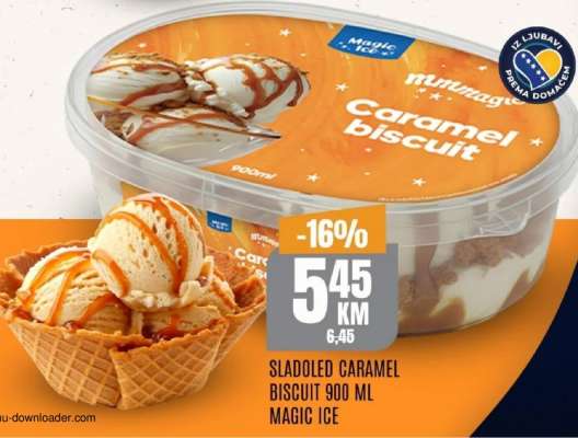 SLADOLED CARAMEL BISCUIT 900 ML MAGIC ICE