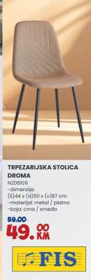 TRPEZARIJSKA STOLICA DROMA