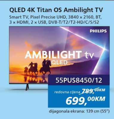 QLED 4K Titan OS Ambilight TV