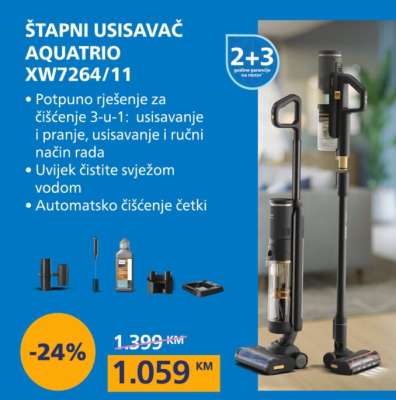 ŠTAPNI USISAVAČ AQUATRIO XW7264/11