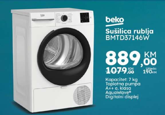 beko Sušilica rublja BMTD37146W