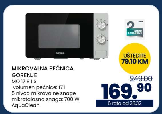 MIKROVALNA PEĆNICA GORENJE